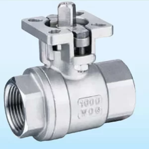 2-PC Ball Valve Thread End Direct Mounting Pad